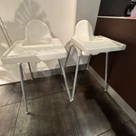 2x Kinderstoel, Ikea, Wit