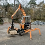 Grafdelver – graafmachine, Boki, 2551 inclusief transport aanhanger, 2