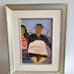 Acryl schilderij, Maya Wildevuur (1944-2023), Mama Maria