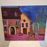 Acryl/doek, Maya Wildevuur (1944-2023), Bretange, 2001