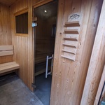 Sauna met voorportaal inclusief tuinschuur, Bonhof