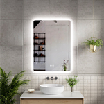 Spiegel vierkant 80×80 + Led en verwarming, Karo