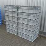 Ca. 12x Grote Bakken met deksel, Engels, Grijs / Chroom