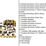Set gereedschap geel, 2026