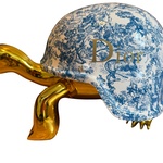 Schildpad beeld “Dior”, Lior24, Blauw