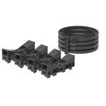 Ca. 22x Universele kanaalhouder, Comfofix link CP125-200, zwart