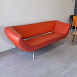 Design bank, Leolux, 3 zits, rood