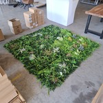 4x Net muurdecoratie kunstplanten (4 m²)
