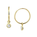 Marie-Celeste Oorringen Zirkonia  Goud