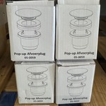 4x Pop-up afvoerplug 05-0059, wit