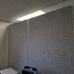 2x Akoestisch paneel met 2x kantoorscherm