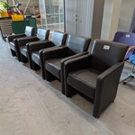 5x Verrijdbare eetkamerstoel