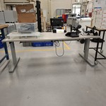 Bureautafel met sta-zit bureau