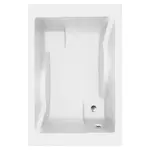 Rechthoekig bad, Allibert, CONFIDENCE, Wit