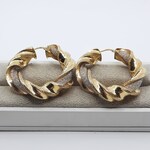 Paar creolen, 18 karaats