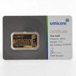 Goudbaar, 10 gram, Umicore
