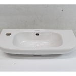 Duravit DCode  Fontein met 1 kraangat links Wit