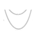 Vigor Heren Ketting Geslepen Gourmet 5,0 mm Zilver