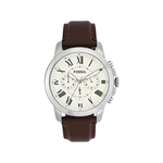 Fossil Grant FS4735 Herenhorloge 44 mm Zilverkleurig