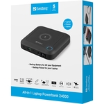 Sandberg 42057 All in1 Laptop Powerbank 24000 mAh  Zwart