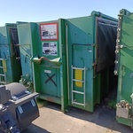30 m³ Haakarm afzetcontainer, Bruns, AS 6522, groen, 2014