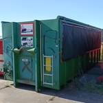 30 m³ Haakarm afzetcontainer, Bruns, AS 6522 SB, groen, 2014