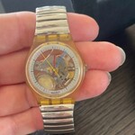 Vintage Horloge, Swatch “Gent Collection”, Jelly Fisch GK 100 RE, Zilv