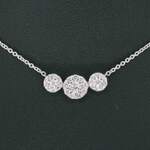 Witgouden ketting met briljant geslepen natuurlijke diamanten