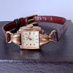 Cyma mechanisch dameshorloge met goudkeurmerk (20 micron)