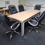 Kantinetafel met 6x bureaustoel