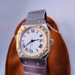 Santos model octagon tank horloge