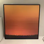 Print op canvas, “Cypressen in avondzon”