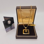 Pierre Balmain goldplated pendant collier – Full Set
