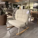 Schommelstoel, Vincent Sheppard, Kodo Rocking Chasir, Dune white / Alm