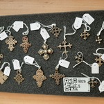 Diverse hangers Koptische kruisjes, Ethiopie/Eritrea, 1930-1950