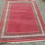 Tapijt, geknoopt, rood