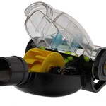 2x Stofzuiger opzetstuk, Scanpart, mini turboborstel, zwart