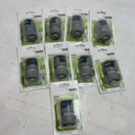 9x Snelkoppeling, REHAU, waterstop, grijs/groen