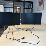 Computersteun, incl. 2x beeldscherm