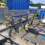 Parkbank met rollator uitsparing