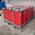 6x Modulaire schoonmaakwagen