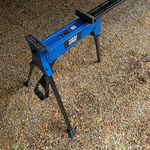 HBM standaard met klem, blauw