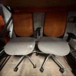 4x 4 stuks SitLand SPA QC bureaustoelen, SitLand Spa, QC, grijs / oran