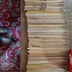 Ca. 60x Houten drumsticks