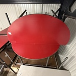 4x Halfronde tafels, Vepa, rood
