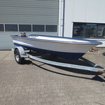 Motorboot incl. Mariner 15 pk buitenboordmotor en trailer, Rana, 17, W