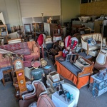 Ca. 140m2 Kunst, antiek & vintage in opslag