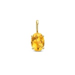 Sparkle14 Hanger Citrien 7 mm Goud