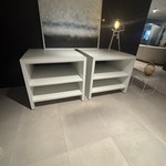 2x Display tafel, wit