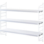 Tijdschriftenkast String, wit/zwart
